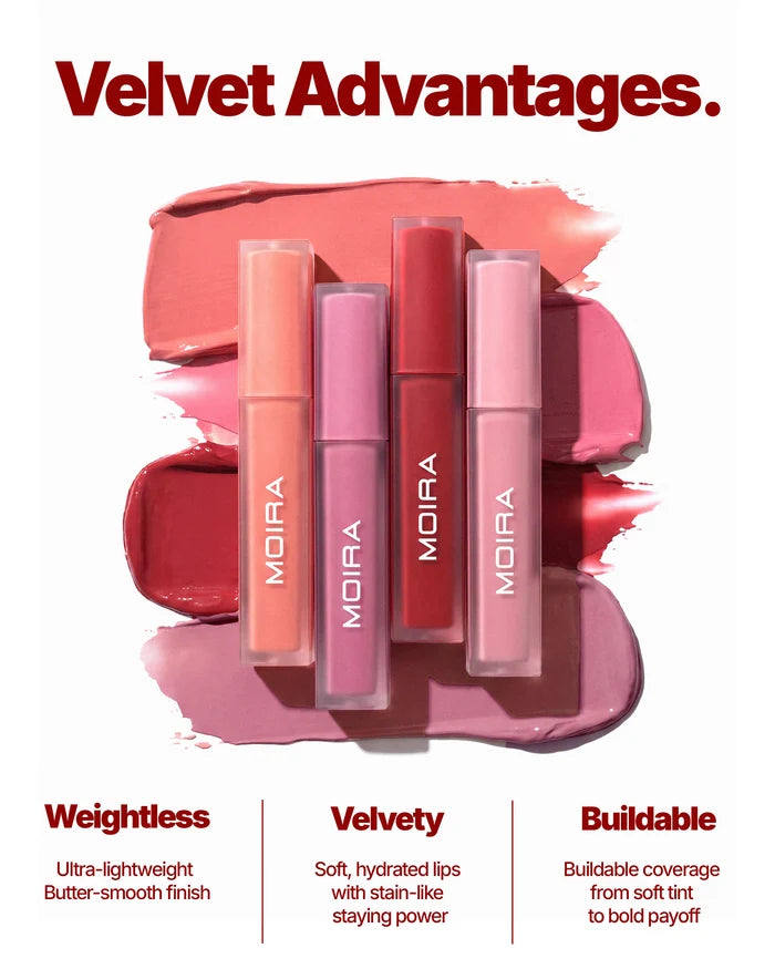 Moira Velvet Air Lip Tint - Rosewood Silk 010