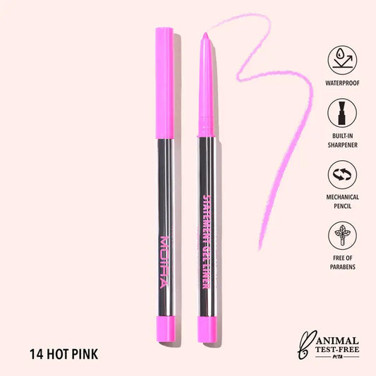 Moira Statement Gel Eyeliner - Hot Pink 014