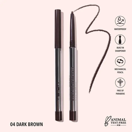 Moira Statement Gel Eyeliner - Dark Brown 004
