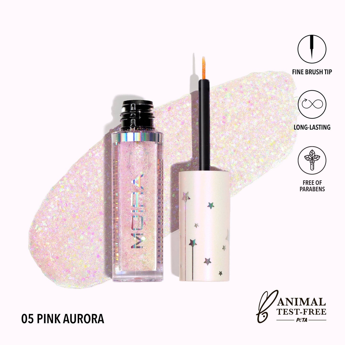 Moira Glitter Glitter Liner - Pink Aurora 005