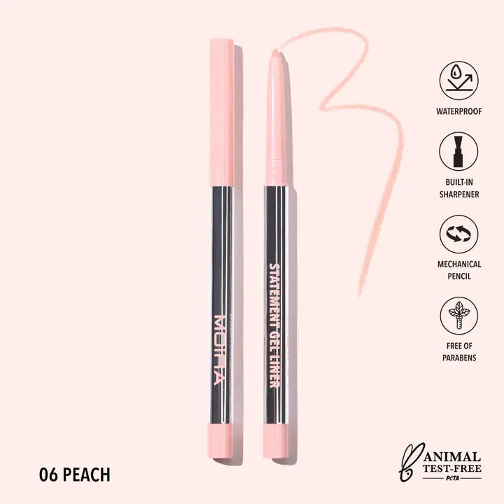 Moira Statement Gel Eyeliner - Peach 006