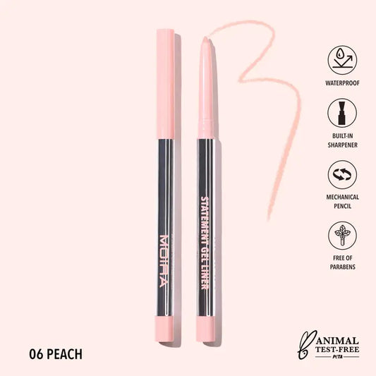 Moira Statement Gel Eyeliner - Peach 006