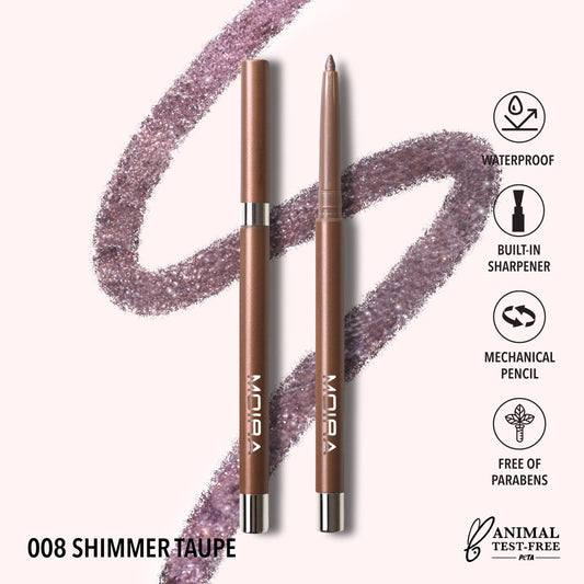 Moira Statement Shimmer Eyeliner - Shimmer Taupe 008