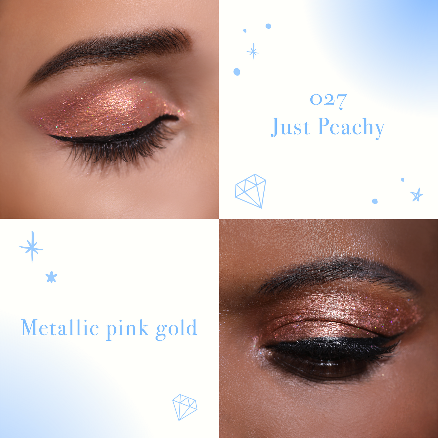 Moira Diamond Daze Liquid Shadow - Just Peachy 027