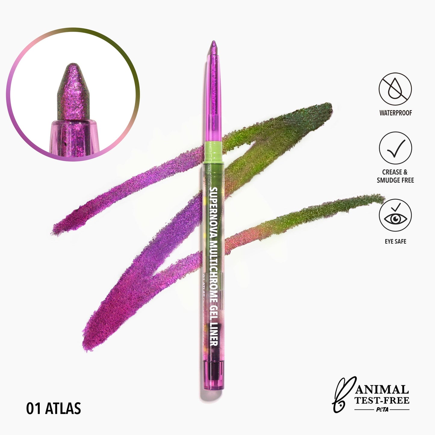 Moira Supernova Multichrome Gel Liner - Atlas 001