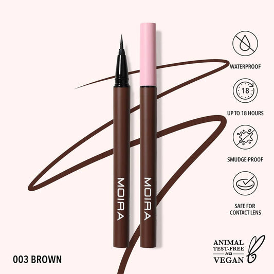 Moira Precision Liquid Liner - Brown 003