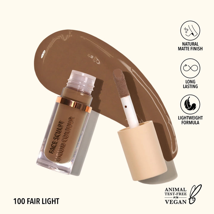 Moira Face Sculpt Liquid Contour - Fair Light 100