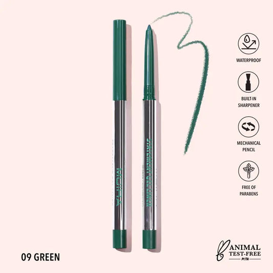 Moira Statement Gel Eyeliner - Green 009